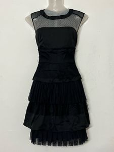 Pintresty Chic Black Ruffled Dress
