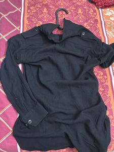 Black Pathani Kurta