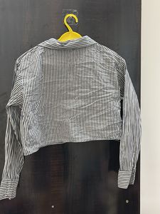 Striped Crop Shirt