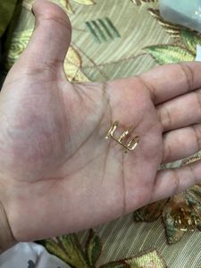 Unique Gold Tone Geometric Earrings