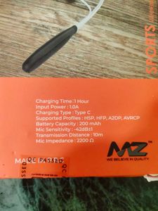 MZ NB116 Wireless Neckband