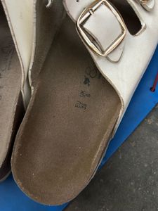 White Double Strap Sandals