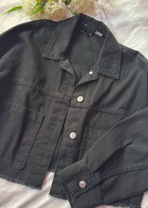 Classic Black Denim Jacket
