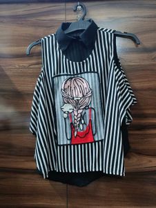 Striped Sleeveless Top
