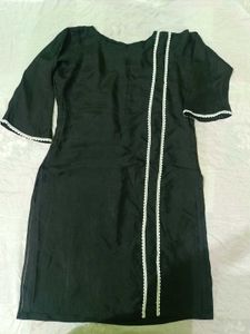 Classic Black Short Kurti