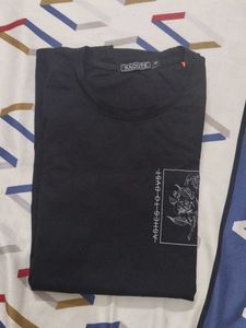 KAOUTS Black Graphic T-Shirt