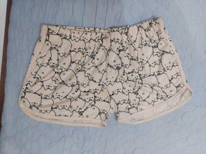 Cute Cat Print Pajama Shorts