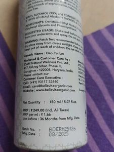 Bellavita Oud White Deo Parfum