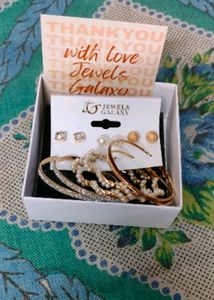 Brand New *** Combo Of Studs And Hoop Earrings