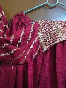 Elegant Maroon Kurta Set