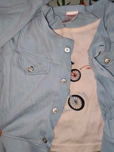 Cute Baby Blue Outfit Set