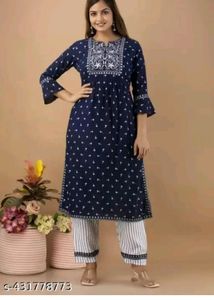 🆓 Delivery 🚚 🆕 M Size Kurta Pant Set Women