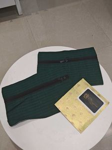 Chic Green Zipper Pouch Set(2)