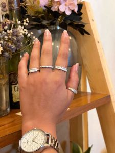 Sparkling Cubic Zirconia Ring Set