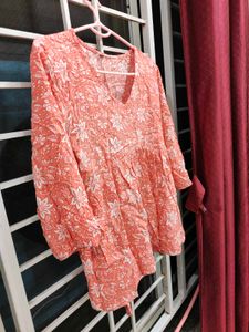 Boho Floral Print Kurta