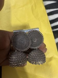 Oxidised Jhumka