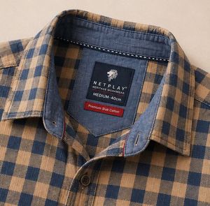 Men's Plaid Button-Down Shirt