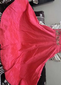 Designer Pink Stylish heavy Party Wear Gown