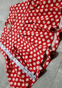 Cute Red Polka Dot Skirt