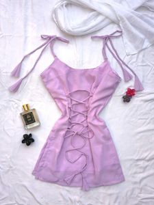 Dreamy Corset strappy kurti with scarf 🪻