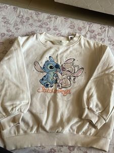 Cream Stitch &amp; Angel Sweatshirt
