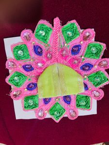 HandcraftedHeavyPearl&amp;StoneWork LadduGopal Poshak