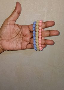Handmade Stack Of 3 Beautiful Beaded Bracelet
