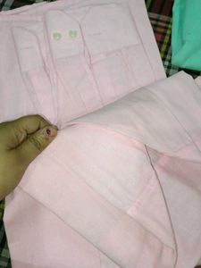 Men's Pink Cotton Casual Shirt