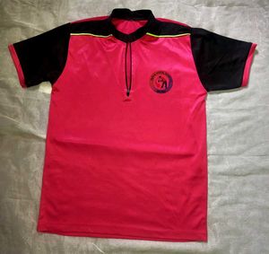 Men's Pink & Black T-Shirt