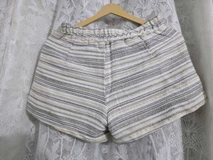 Striped High-Waisted Shorts