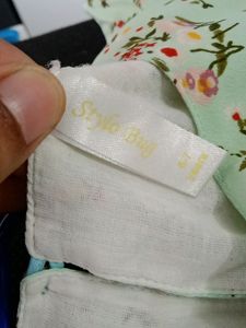 Stylo Bug Green Dress For Girls