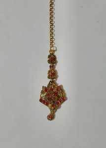 Red &amp; Gold Indian Bridal Jewelry Set and Free cosm