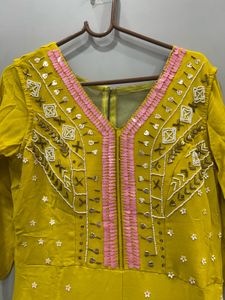 Yellow Handwork jumpsuit