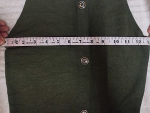 Green Button Down top