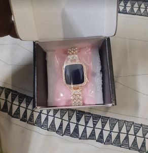 rose gold Stylish Crystal Accent Digital Watch
