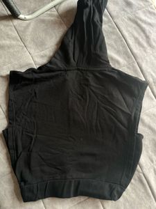 Black Cropped Hoodie - Happier Than Ever