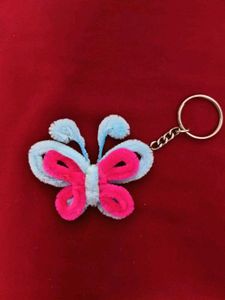Red Rose Keychain Charm