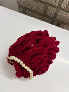 Handmade Rose Clutch with Pearls