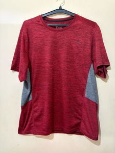 Old Navy Active Red Heathered T-Shirt