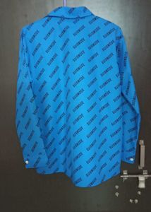 Stylish Blue Printed Shirt