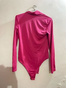 Hot Pink Long Sleeve Bodysuit