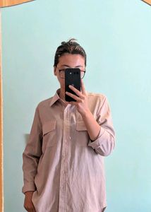 Oversized Button-Down Shirt