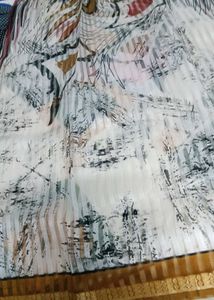 Abstract Print Saree