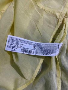 Yellow Ruffle Mango Top