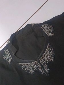 Elegant Black dress with pent dupatta