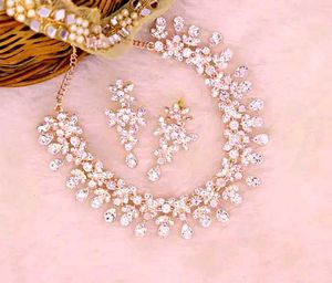 Austrian Diamond Rose Gold Plated Choker..