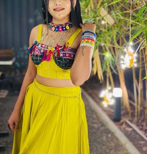 Vibrant Yellow Lehenga Choli Set