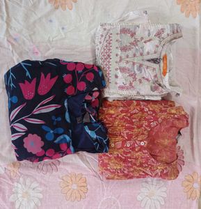 less used Set of 3 Women's frocks