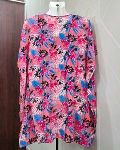 Vibrant Floral Kimono Cover-Up
