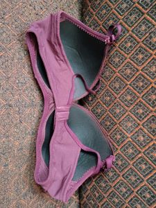 Comfortable Soft Padded Purple Bra